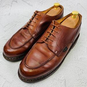 【良品】PARABOOT パラブーツ シャンボード パラテックス Uチップ 外羽根 茶 ブラウン 6.5 25cm ビジネス カジュアル ワーク