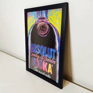 【黒額付きポスター】アンディ ウォーホル 「ABSOLUT」(新品)