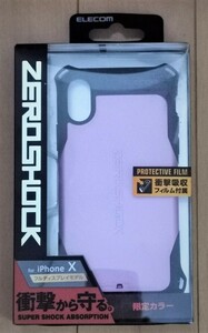 [新品]エレコム iPhoneX・iPhoneXS用ケース ZEROSHOCK ピンク 耐衝撃