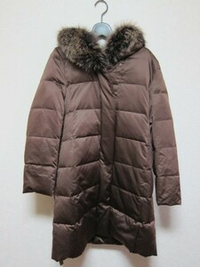 BURBERRY ロングダウンジャケット 11 フード ブラウン #FD279-781-56 バーバリー