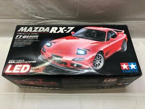 1円～ TAMIYA タミヤ 1/10 電動RC 4WDレーシングカー マツダ MAZDA RX-7 TT-01シャーシ ITEM 58382【ジャンク・現状品】[37-0626-2M4]