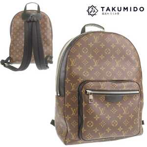 ルイヴィトン LOUIS VUITTON バックパック ジョッシュ NV M45349 モノグラム マカサー レザー 中古A 279595