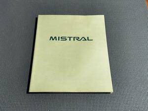 日産 ミストラル カタログ 1994年 MISTRAL TYPE X・TYPE S