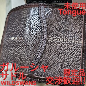 未使用!交渉歓迎!ガルーシャ,タング,tongue,サドルプルアップ,サドル,チョコ,新品,GALUCHAT,WILDSWANS,ワイルドスワンズ,財布,コインケース