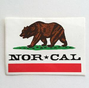 ◆ビンテージ NOR CAL ステッカー スケートボード カルフォルニア 熊 くま