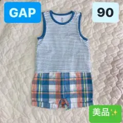 ○美品○ baby GAP セパレート風 タンクトップ ロンパース 90cm