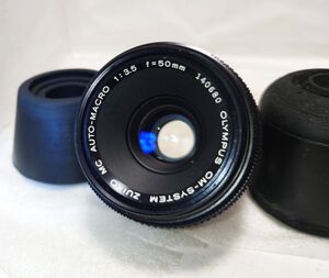 ★実用品★OLYMPUS オリンパス OM E.ZUIKO MC AUTO-MACRO 50mm F3.5★完動品★