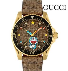 【超レア！初コラボ商品】新品 DORAEMON x GUCCI ウォッチ 30周年記念品 腕時計 ダイブ ユニセックス