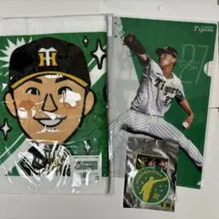 阪神タイガース　伊藤将司選手　タオル、クリアファイル、刺繍キーホルダー　セット