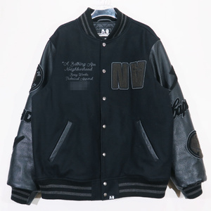 NEIGHBORHOOD ネイバーフッド A BATHING APE ア ベイシング エイプ BAPE X NBHD VARSITY JACKET 50着限定 スタジャン ナンバリング noz