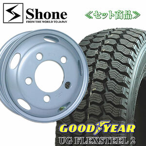 在庫要確認 キャンター用 グッドイヤー UG FLEX STEEL 2 185/85R16 111/109 LT 鉄ホイール付 16×5.5 +115 1本価格 冬 NO,GY051SH300-1