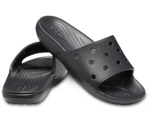 25cm クロックス（crocs） Classic Slide　クラシック クロックス スライド ブラック M7W9 新品