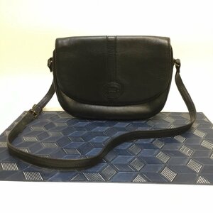 【中古品/インボイス登録店/CH】DAKS ダックス ショルダーバッグ 肩掛け レザー ブラック フォーマル　IM1123/002