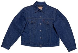 極美 濃紺 サイズ44 LEVIS リーバイス 70505 0317 ブランケット付 デニム トラッカー ジャケット Gジャン / 70s 60s 559 ビンテージ 3rd