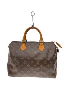 LOUIS VUITTON◆1)スピーディ30_モノグラム・キャンバス_BRW/レザー/BRW/総柄