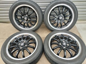 BADX AMD 15インチ 5J 4H PCD100 +45 2021年製タイヤ 165/55R15 ★15×5J 4穴 軽自動車全般