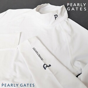 ★新品正規品 PEARLYGATES/パーリーゲイツ エステルベアカノコ ハイネックカットソー size6(LLサイズ)