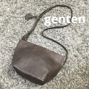 genten ミニショルダーバッグ グレージュ