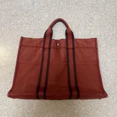 Vintage HERMES canvas tote bag エルメス