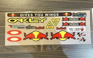 ★アウトレットセール★新品 MotoGP RACING REDBULL レーシング GIVES YOU WINGS 20 x 8 cm ヘルメット ステッカー シールド デカール