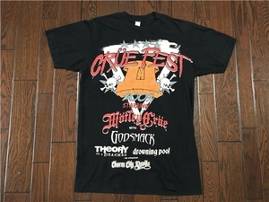 クルーフェスト ＣＲＵＥ ＦＥＳＴ ２ 2009 Ｔシャツ 黒 Ｓ モトリークルー ロック バンド フェス ゴッドスマック