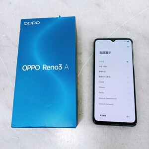 OPPO Reno3A A002OP SIMフリー 128GB SoftBank判定◯ 付属品未使用 箱あり 初期化済み スマートフォン