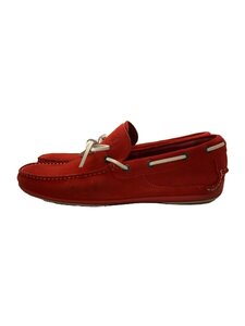 Salvatore Ferragamo◆デッキシューズ/UK6.5/RED/スウェード/001013//