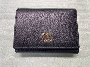 ◇送料無料 美品中古◇GUCCI グッチ 三つ折り財布 プチマーモント