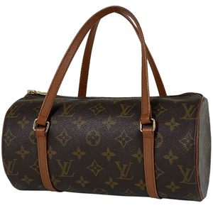 ルイ・ヴィトン Louis Vuitton パピヨン 26 筒型 旧旧型 ハンドバッグ モノグラム ブラウン M51366 レディース 【中古】