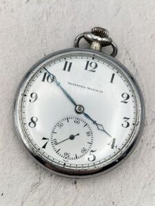 R6-48 1円～ 稼動品 タバン TAVANNES WATCH Co 手巻き スモセコ 懐中時計 ポケットウォッチ 白文字盤 シルバーカラー