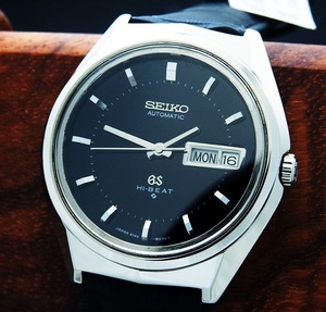 GRAND SEIKO グランド セイコー HI-BEAT 6146-8050 Black Dial メンズ 自動巻き (美品、OH済み )