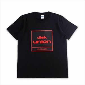 ディスクユニオン 四角ロゴ Tシャツ ブラック Lサイズ / ディスクユニオン DISK UNION