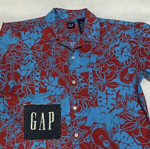 GAP コットン ハワイアン アロハシャツ ボーイズ XLサイズ ビンテージ古着 ギャップ 90