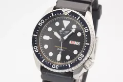 稼動品 ヴィンテージ SEIKO セイコー ダイバー200M 7548-7010 クオーツ アナログ デイ/デイト ブラック文字盤 メンズ腕時計