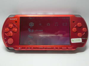 【№1101-ｇ6005】中古品：SONY PSP-3000 本体のみ・ バッテリーなし ・ソフト蓋閉じ爪折れあり　現状渡す　