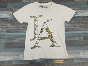 JOYRICH ジョイリッチ レディース 綿 チータープリント 半袖Tシャツ S 白黒黄色