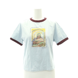 リリーブラウン Lily Brown 23AW The Metropolitan Museum of Art アートプリントリンガーT Tシャツ カットソー 半袖 コットン F