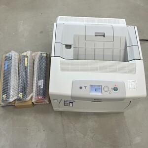 G428-T20-1834 EPSON レーザー方式プリンター LP-S5300 エプソン コピー機 トナー3色付き シアン イエロー マゼンダ 通電OK ③