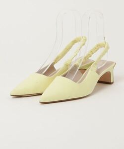 「charles&keith」 ヒールサンダル 39 イエロー レディース