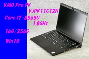 O●VAIO●VAIO Pro PK/VJPK11C12N●Core i7-8565U(1.8GHz)/16G/256G(SSD)/Win10●1