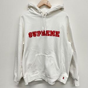 【Supreme】シュプリーム★パーカー スウェット Supreme Lace Hooded Sweatshirt レースロゴ sizeL ホワイト 11