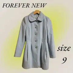 FOREVER NEW パステルカラー 水色 コート ミドル丈 Mサイズ