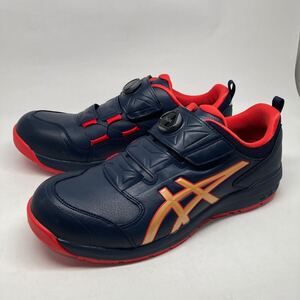 即決!未使用! asics 安全靴 ウィンジョブ CP307 BOA 1273A028 ネイビー系 30cm / アシックス