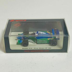 【極美品】spark スパーク 1/43 Benetton B194 Winner Monaco GP 1994 #5 ベネトン ミニカー モデルカー