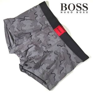 新品 ヒューゴボス HUGO BOSS ロゴ ボクサーパンツ 下着 ボクサーブリーフ L 灰 メンズ 男性 紳士 正規品