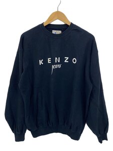 KENZO JEANS◆スウェット/LL/コットン/BLK/KHK-148