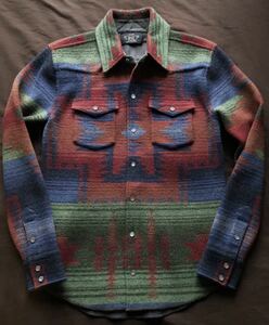 【名作】極美品 RRL NATIVE BEACON SHIRT JACKET ダブルアールエル ネイティブ シャツ ジャケット XS