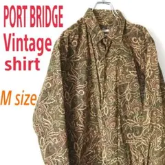 PORT BRIDGE Vintage  ペイズリー 柄シャツ  総柄シャツ