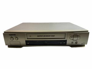 24H03-46N：通電OK VHSビデオデッキ MITSUBISHI HV-MY10/98年 ジャンク