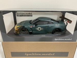 イグニッションモデル WEB限定 1/18 LB-WORKS Nissan GT-R R35 type 2 Matte Green IG2346 ウェザリング塗装 零戦 リバティーウォーク